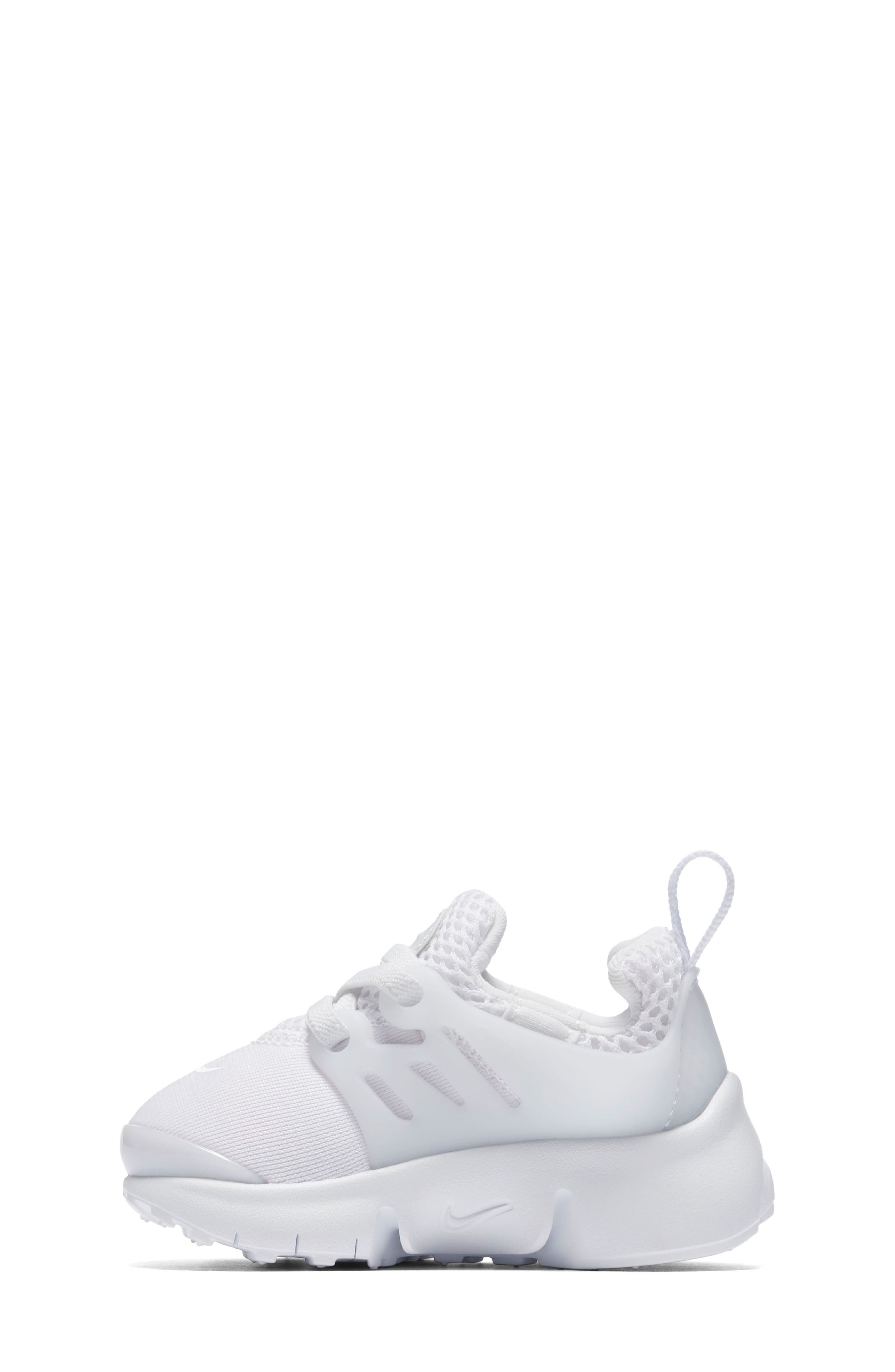 Little Presto Sneaker, Alternate, color, WHITE/ WHITE/ WHITE/ PLATINUM