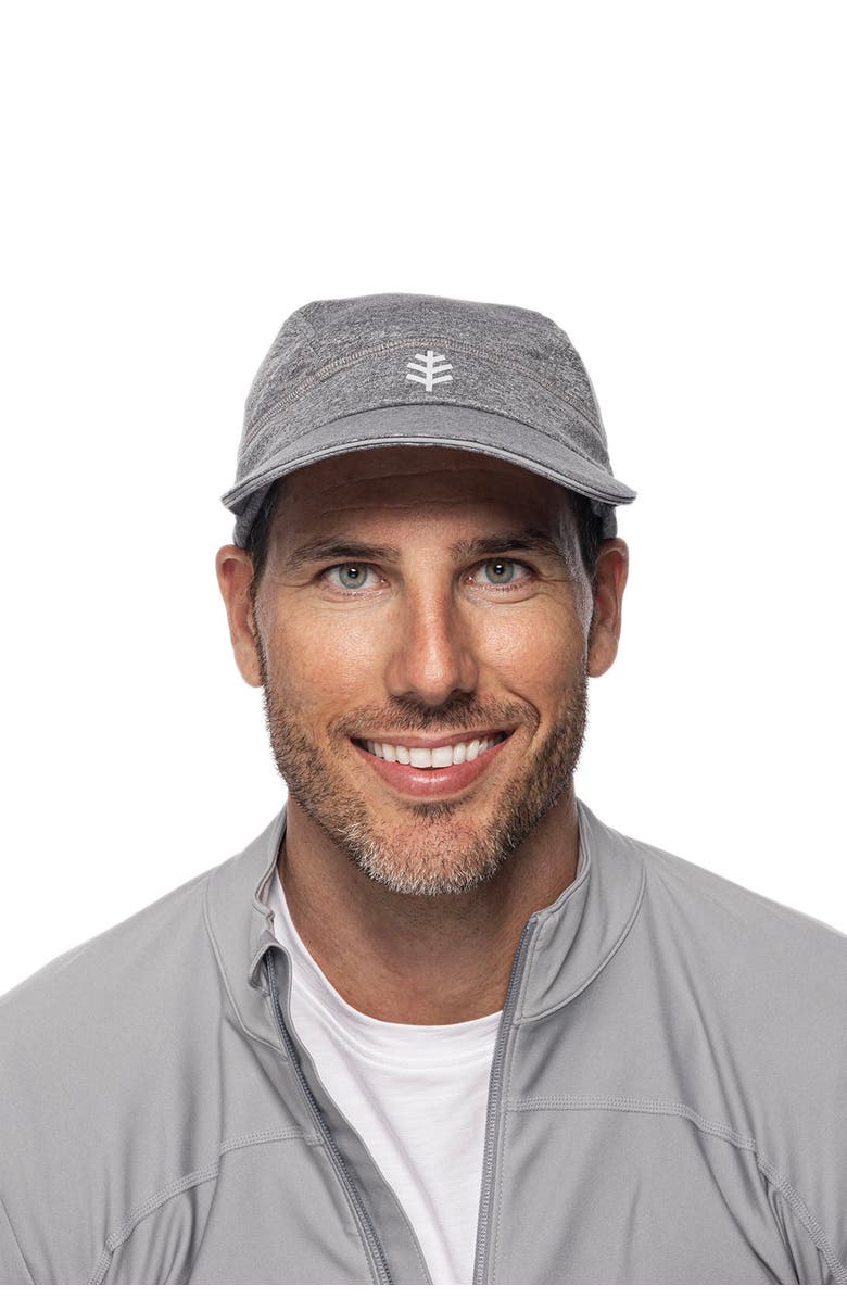 Coolibar Fitness Cap with Ear Coverage - UPF 50+ Sun Protection - Emmet, Alternate, color, Charcoal Heather