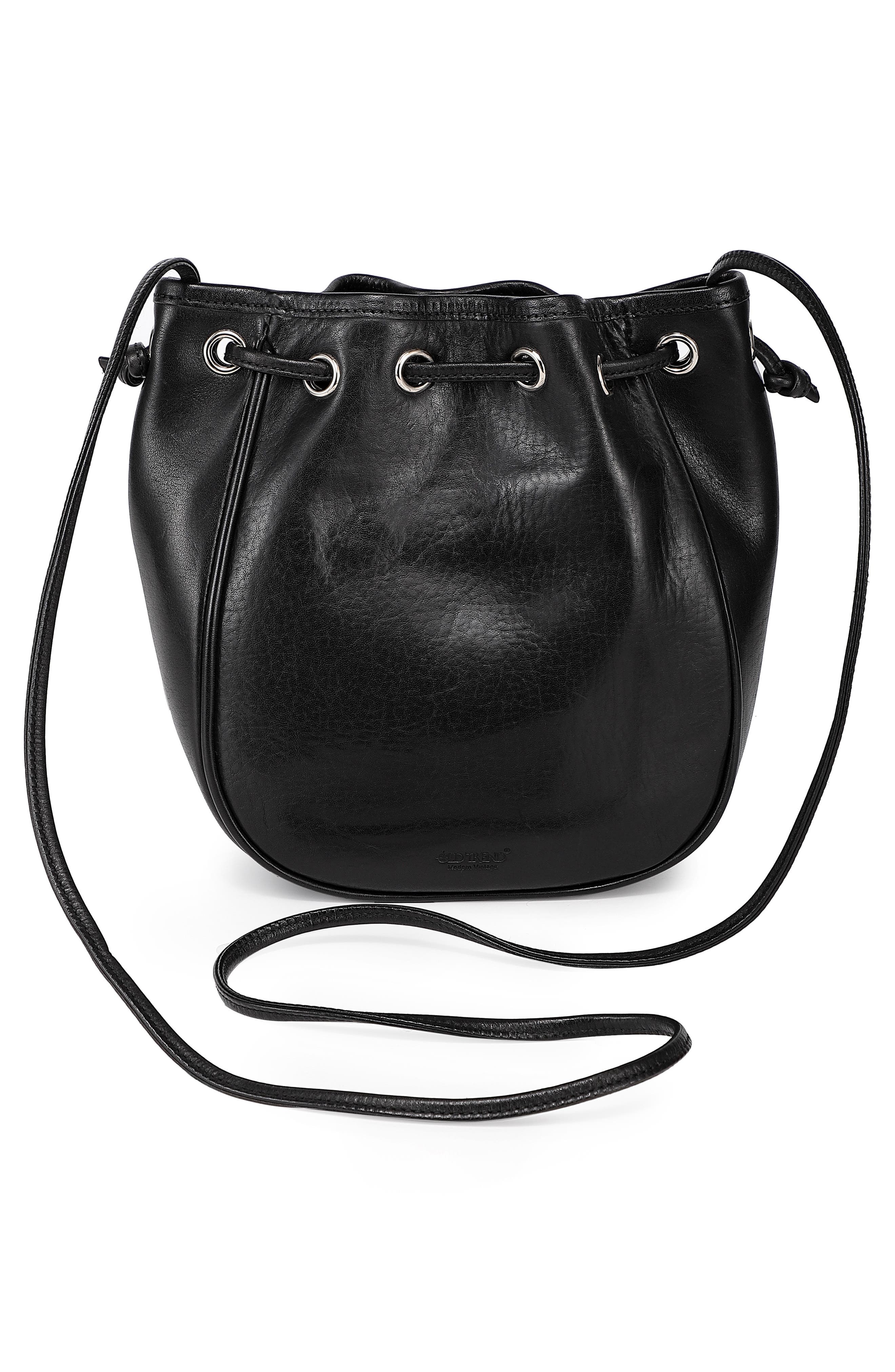 OLD TREND Snapper Crossbody Bucket Bag, Alternate, color, Black