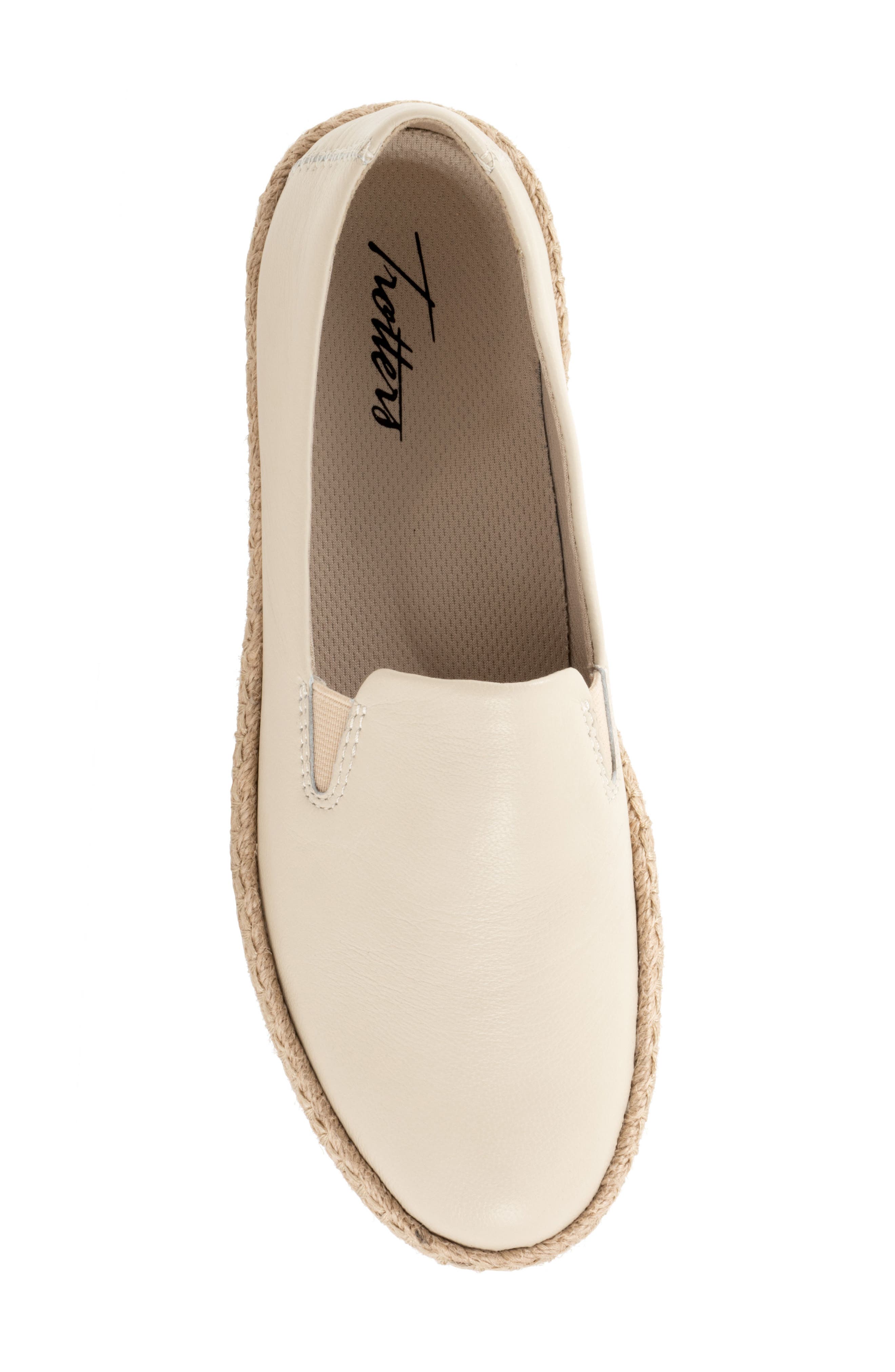 Poppy Espadrille Flat, Alternate, color, IVORY