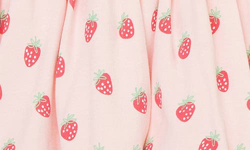 Little Me Baby Girls Cotton Strawberries Popover Bodysuit & Hat, 2 Piece Set
