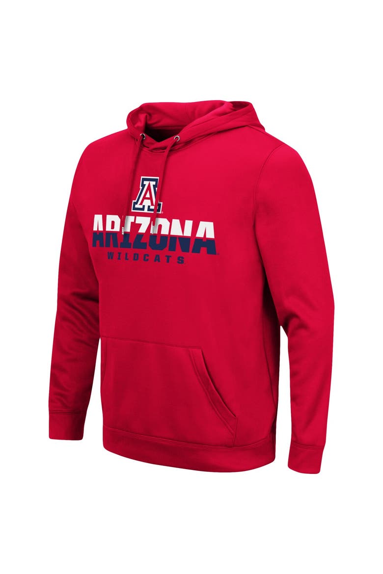 Men's Colosseum Red Arizona Wildcats Lantern Pullover Hoodie, Alternate, color, Red