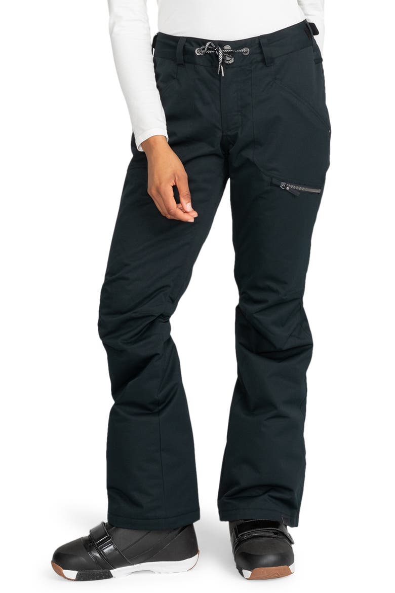 Nadia Insulated Waterproof Snow Pants, Main, color, TRUE BLACK