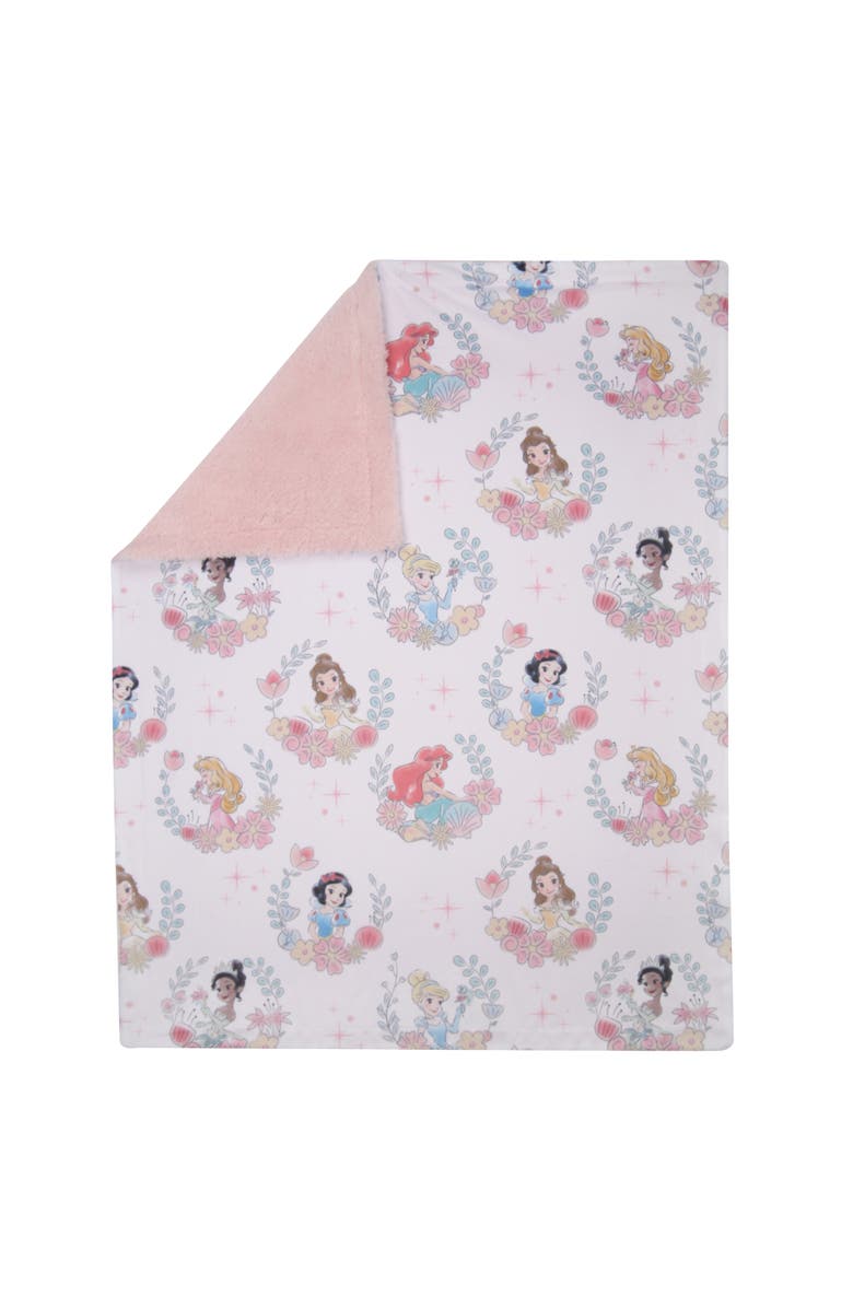 Lambs & Ivy Disney Princesses Baby Blanket - Ariel,Snow White,Cinderella,& more, Alternate, color, White