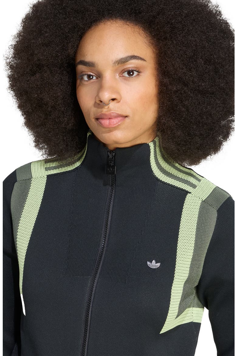 Knit Track Top, Alternate, color, BLACK