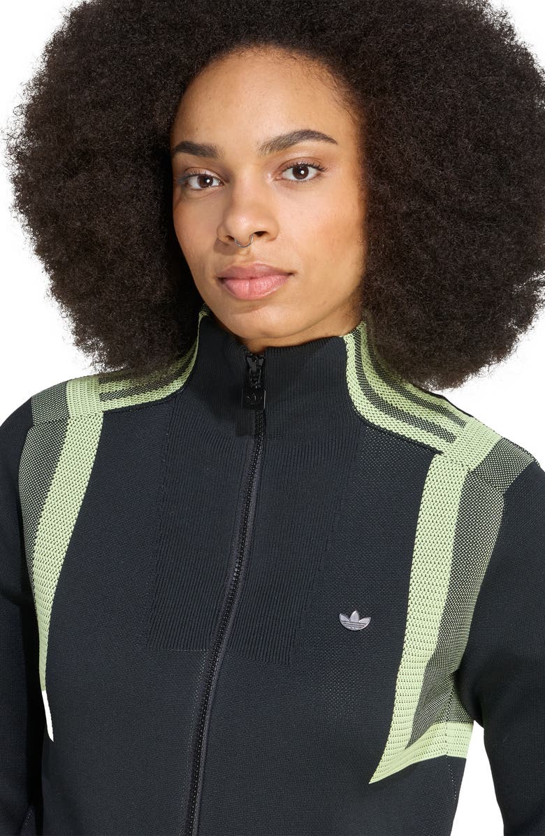 adidas Knit Track Top, Alternate, color, Black