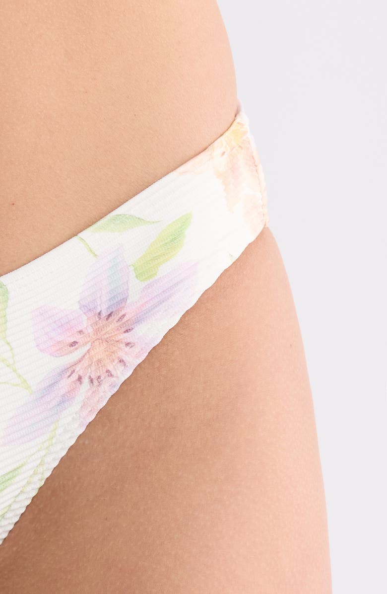 Billabong Day Driftin' Lowrider Bikini Bottoms, Alternate, color, White Multi