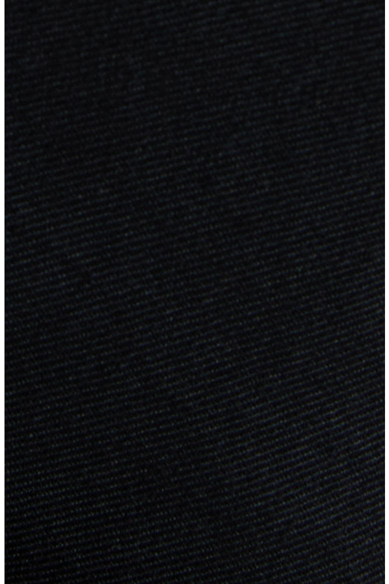 Asymmetric Denim Minidress, Alternate, color, BLACK