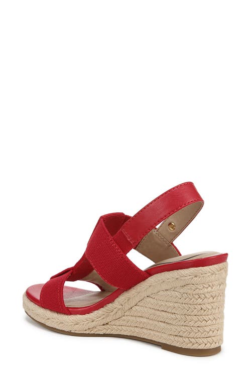 Shop Lifestride Tallulah Espadrille Slingback Platform Wedge Sandal In Red