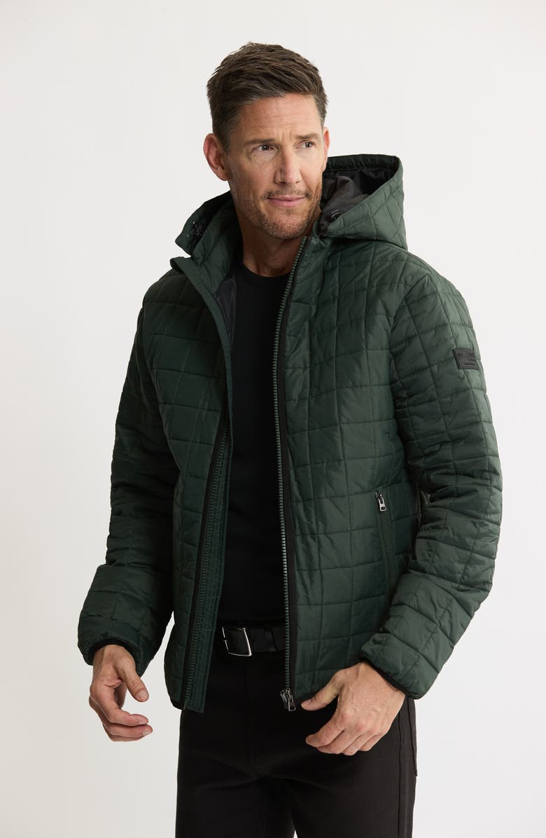 JACHS Quilted Puffer Jacket, Alternate, color, Forest