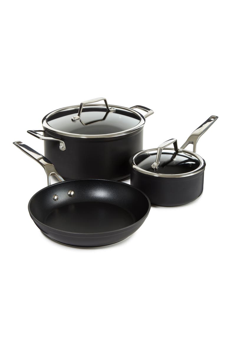 Essentials 5-Piece Cookware Set, Main, color, BLACK
