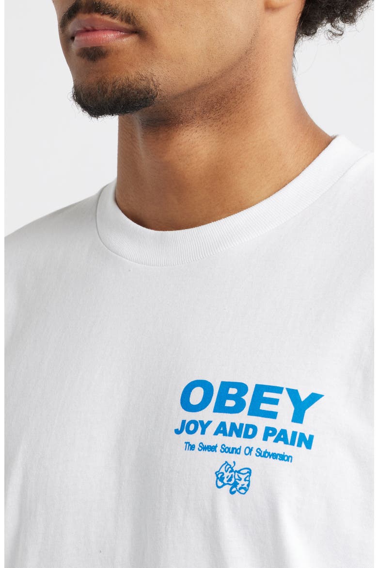 Joy & Pain Cotton Graphic T-Shirt, Alternate, color, WHITE