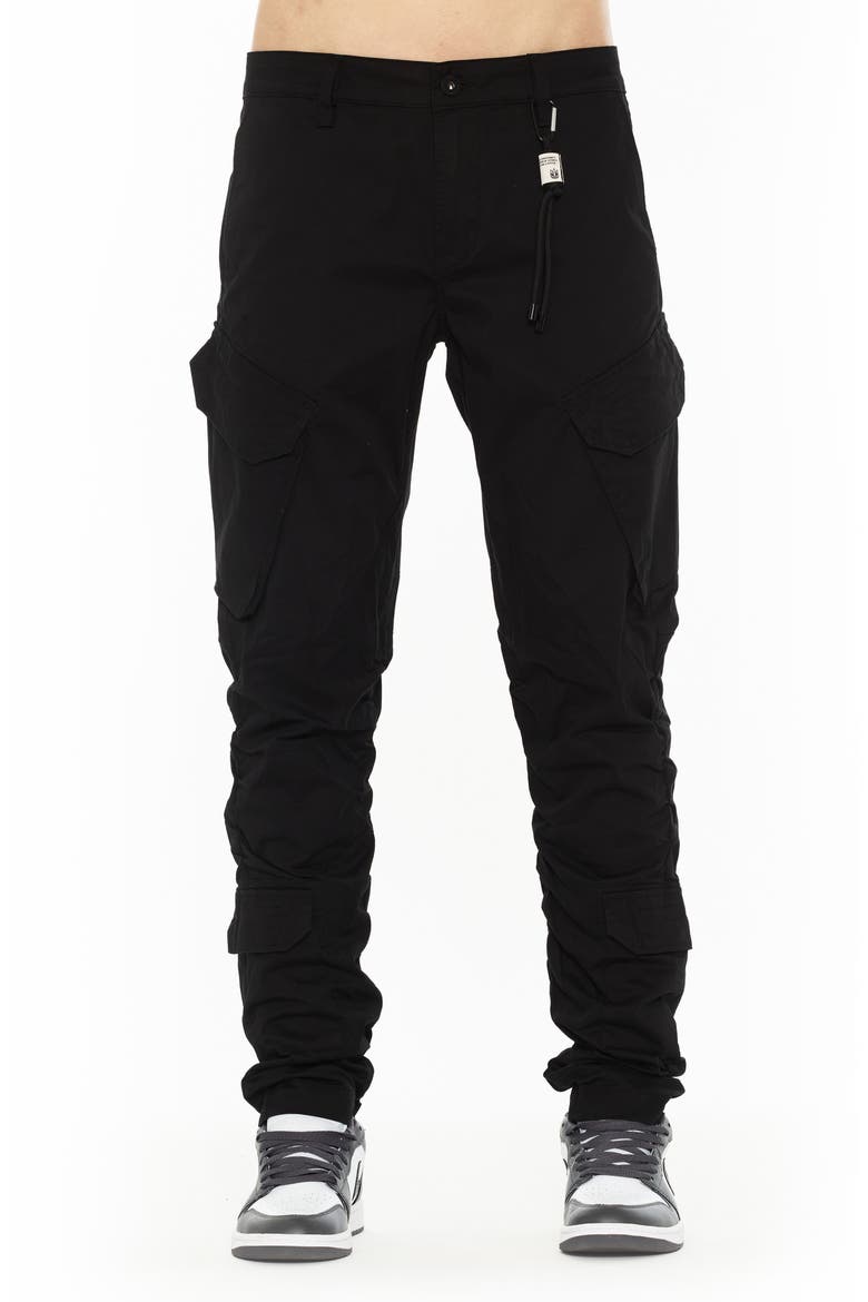 Rocker 606 Cargo Jeans, Main, color, BLACK