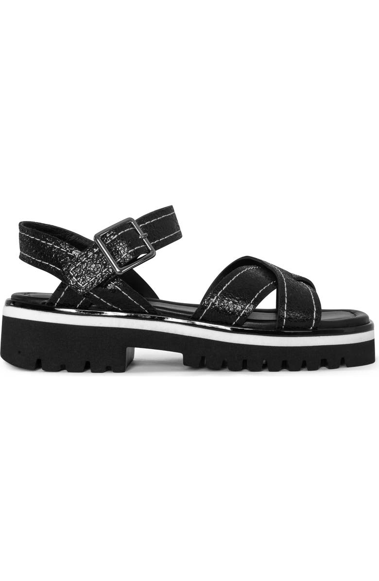 Donald Pliner Lug Sole Slingback Sandal, Alternate, color, Black