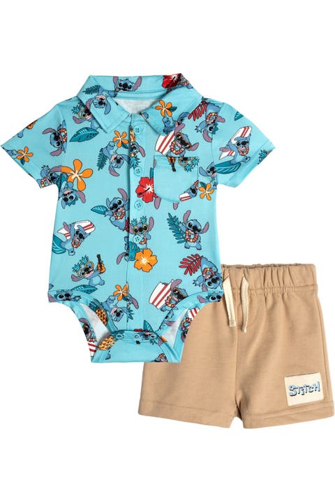 Lilo & Stitch 2-Piece Bodysuit and Shorts Set