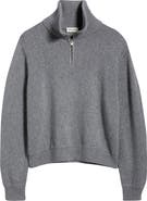 FRAME Half Zip Wool & Cotton Sweater