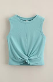 Zella Girl Kids' Twist It Ribbed Tank
