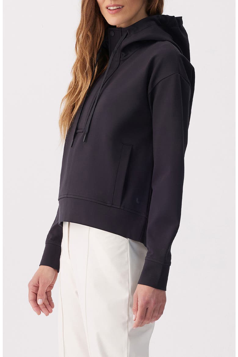 Mindset Half-Zip Hoodie, Alternate, color, BLACK