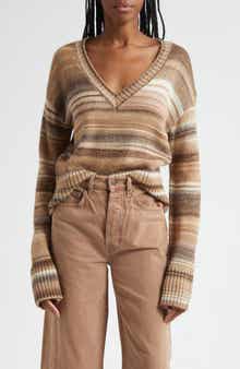 Veronica Beard Diora Stripe Wool Blend Sweater