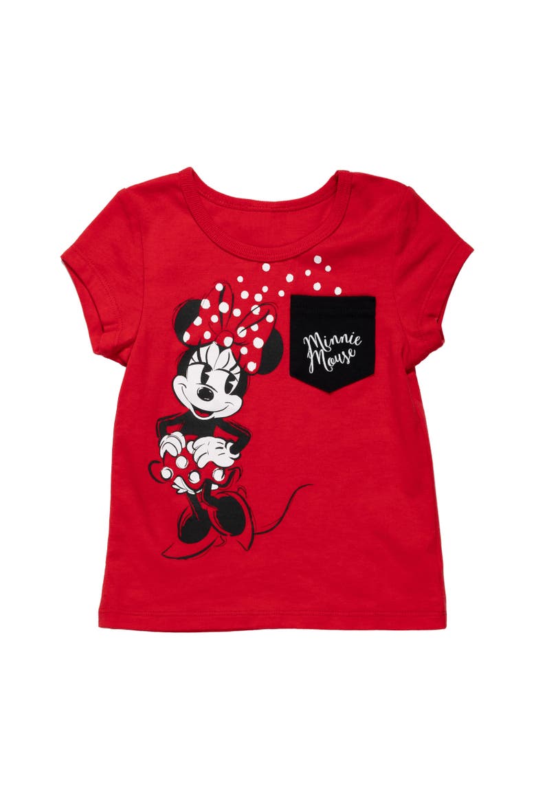 Graphic T-Shirt, Alternate, color, Minnie Mouse Red