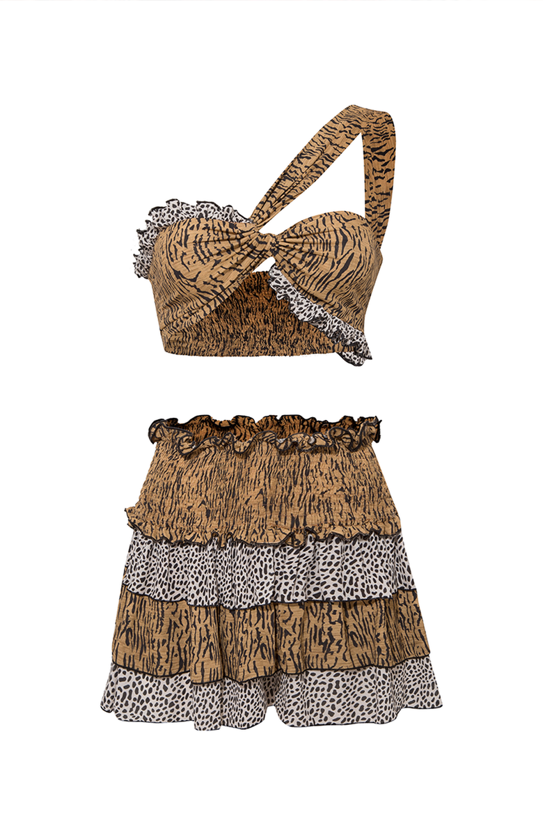 Luna B Oasis Shorts, Alternate, color, Printed Leopard