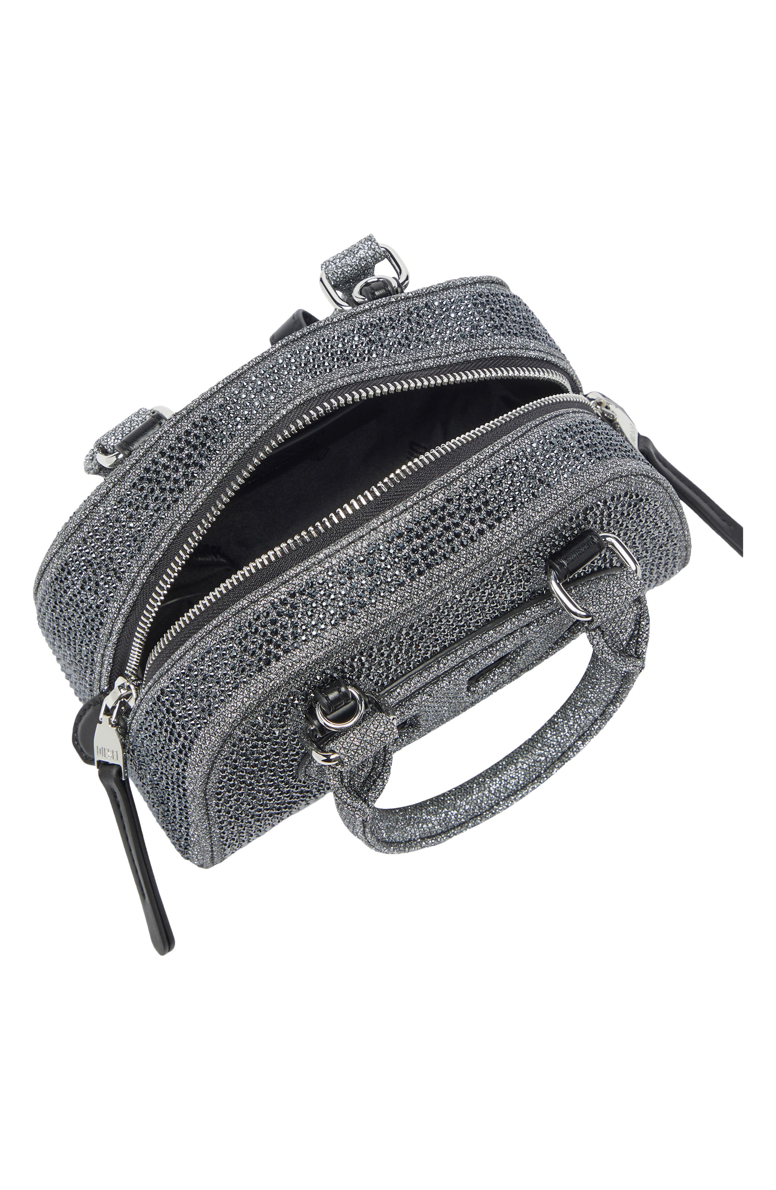 1DR 2.0 Crystal Dome Crossbody Bag, Alternate, color, GUNMETAL