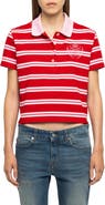 Zadig & Voltaire Mirta Stripe Crop Polo