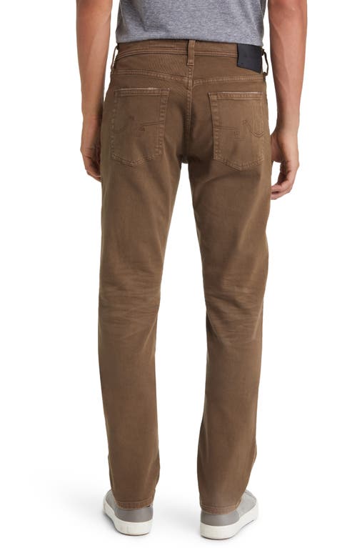 Ag Everett Slim Straight Leg Jeans In Brown
