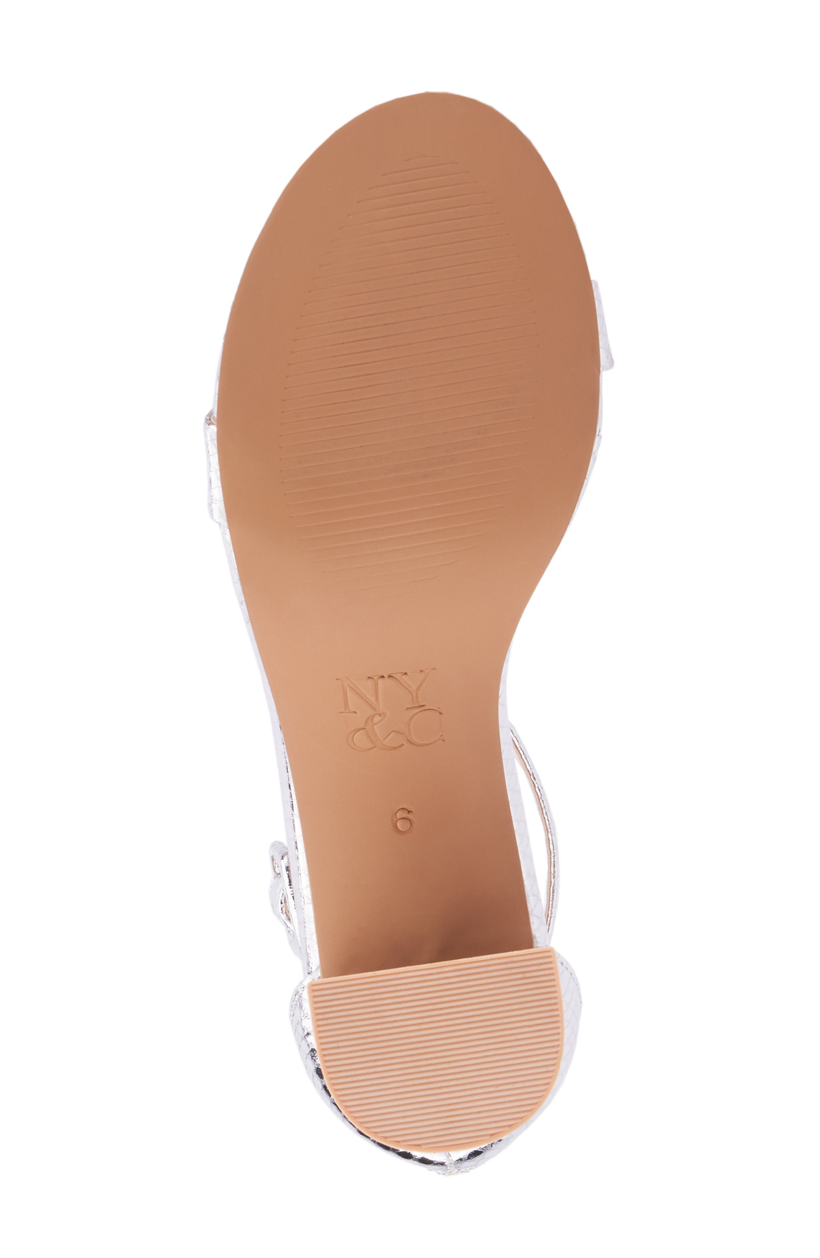 NEW YORK AND COMPANY Lulu Heeled Sandal, Alternate, color, Silver