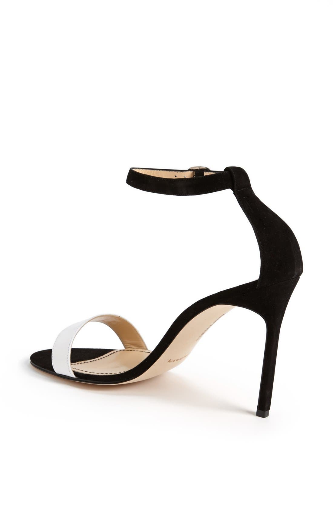 'Chaos' Bicolor Sandal, Alternate, color, BLACK