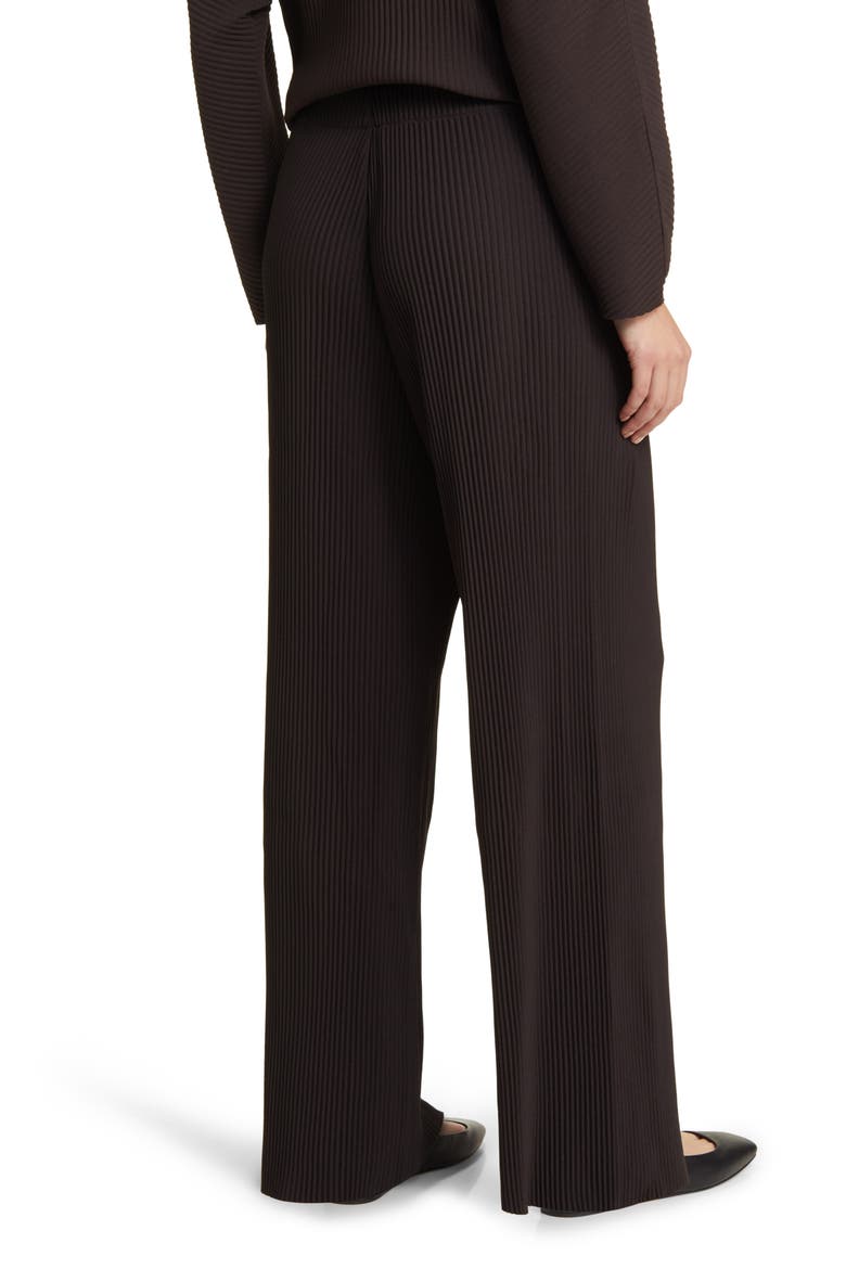 Wide Leg Rib Pants, Alternate, color, BROWN DARK