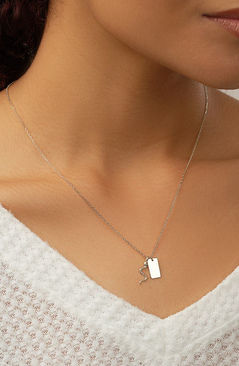 Sterling Forever Bella Pendant Necklace, Alternate, color, 