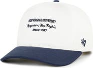 '47 Men's '47 White West Virginia Mountaineers Contemporary Basics Two-Tone Hitch Adjustable Hat