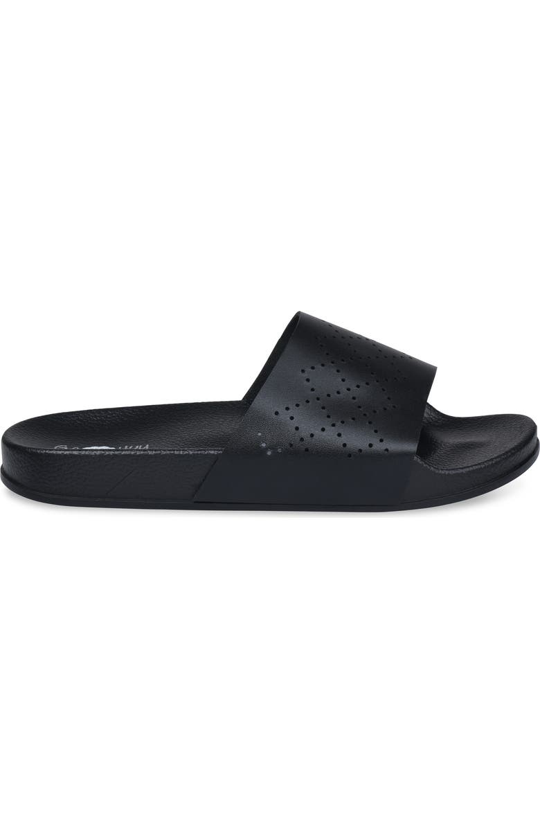 GAAHUU Perforated Slide Sandal, Alternate, color, Black