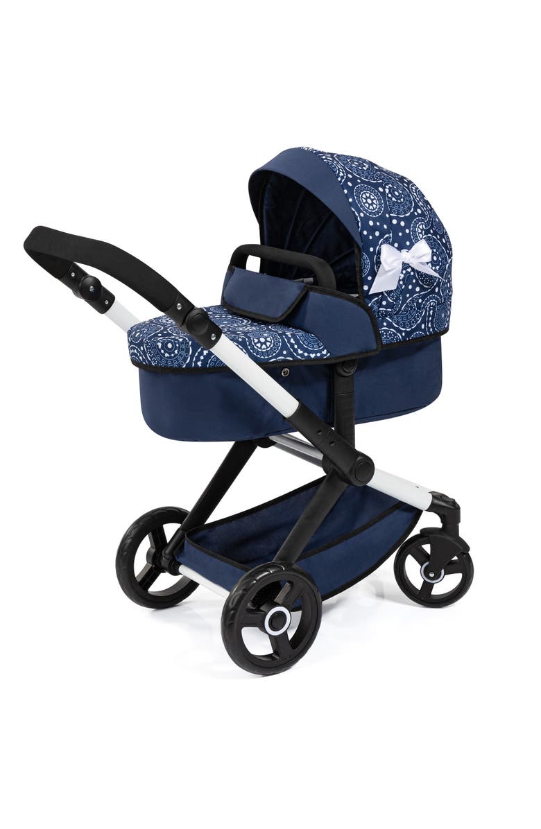 Bayer Design Xeo Pram Blue, White Circles, Convertible, Foldable, Main, color,