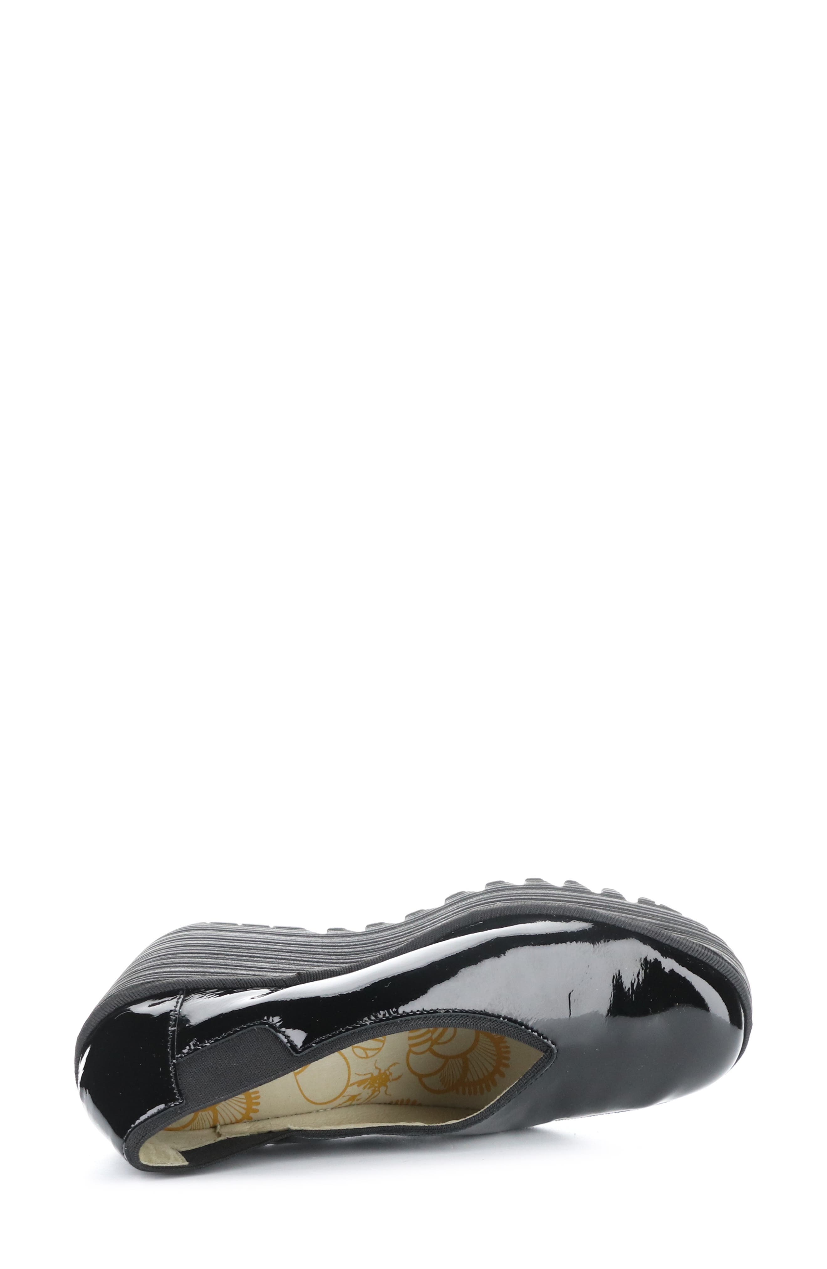 Yoza Wedge Ballet Shoe, Alternate, color, BLACK