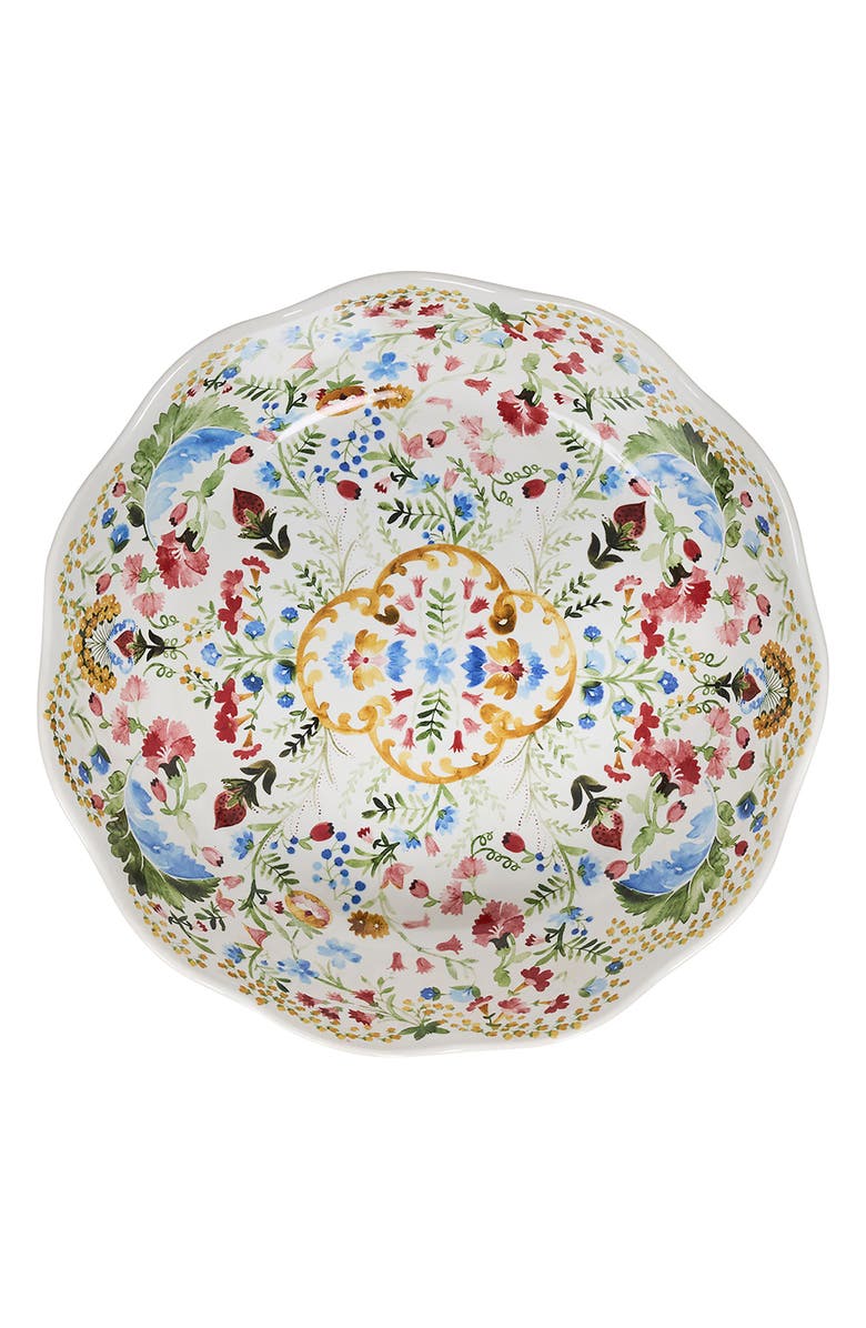 Juliska Sofia Scalloped Serving Bowl, Alternate, color, Multi Pink