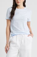 Caslon® Cotton Blend Crewneck T-Shirt