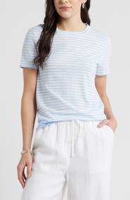Caslon® Cotton Blend Crewneck T-Shirt
