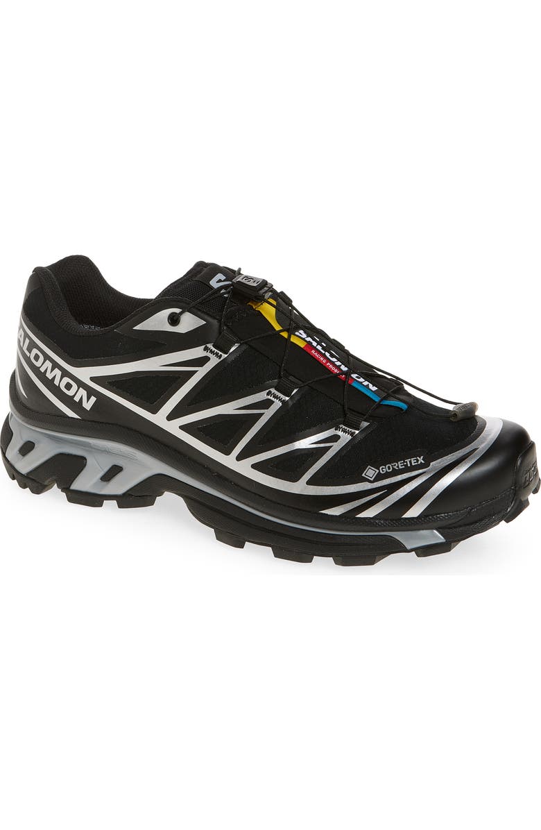 Salomon Gender Inclusive XT-6 Gore-Tex<sup>®</sup> Waterproof Sneaker, Main, color, Black/ Black/ Ftw Silver