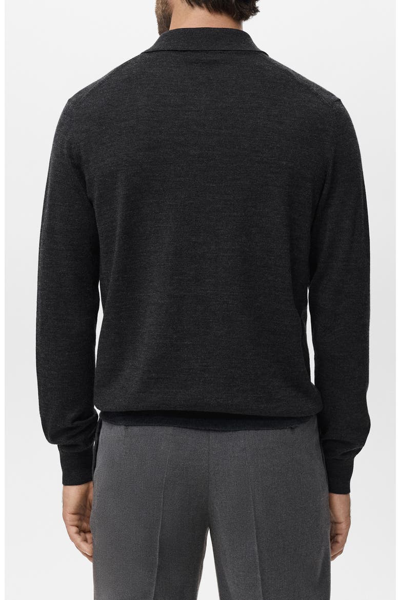 Wool Cardigan, Alternate, color, DARK HEATHER GREY