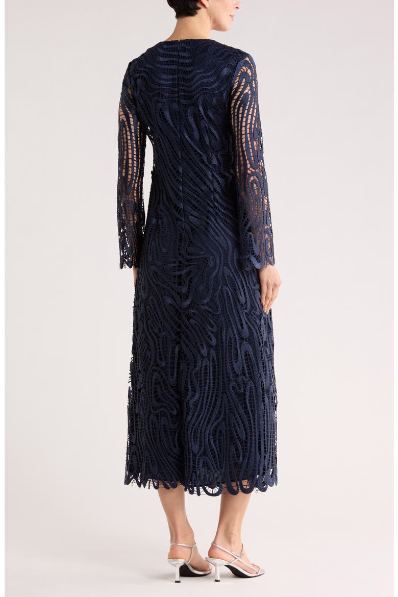 Vanina Lace Long Sleeve Dress, Alternate, color, MIDNIGHT