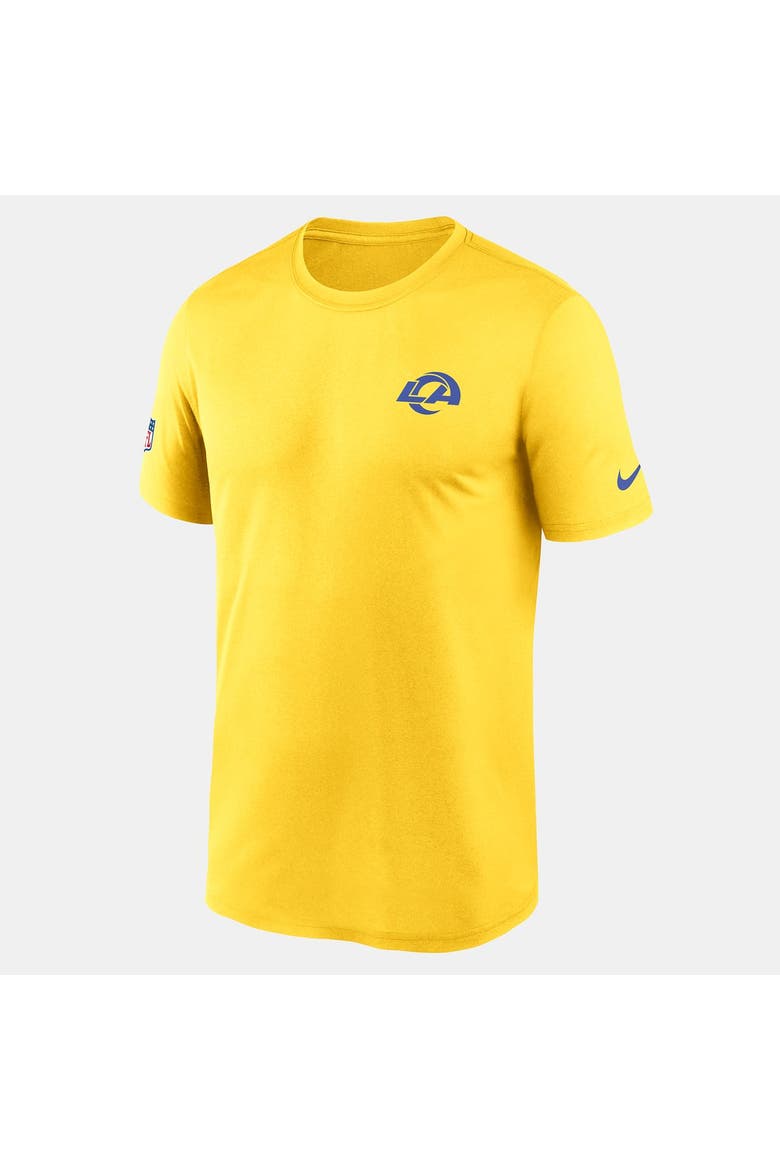 Men's Nike Gold Los Angeles Rams Classic Sol Legend Small Logo Dri-FIT T-Shirt, Alternate, color, Gold