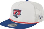 New Era Men's New Era  White USMNT 1995 Retro Golfer Adjustable Hat