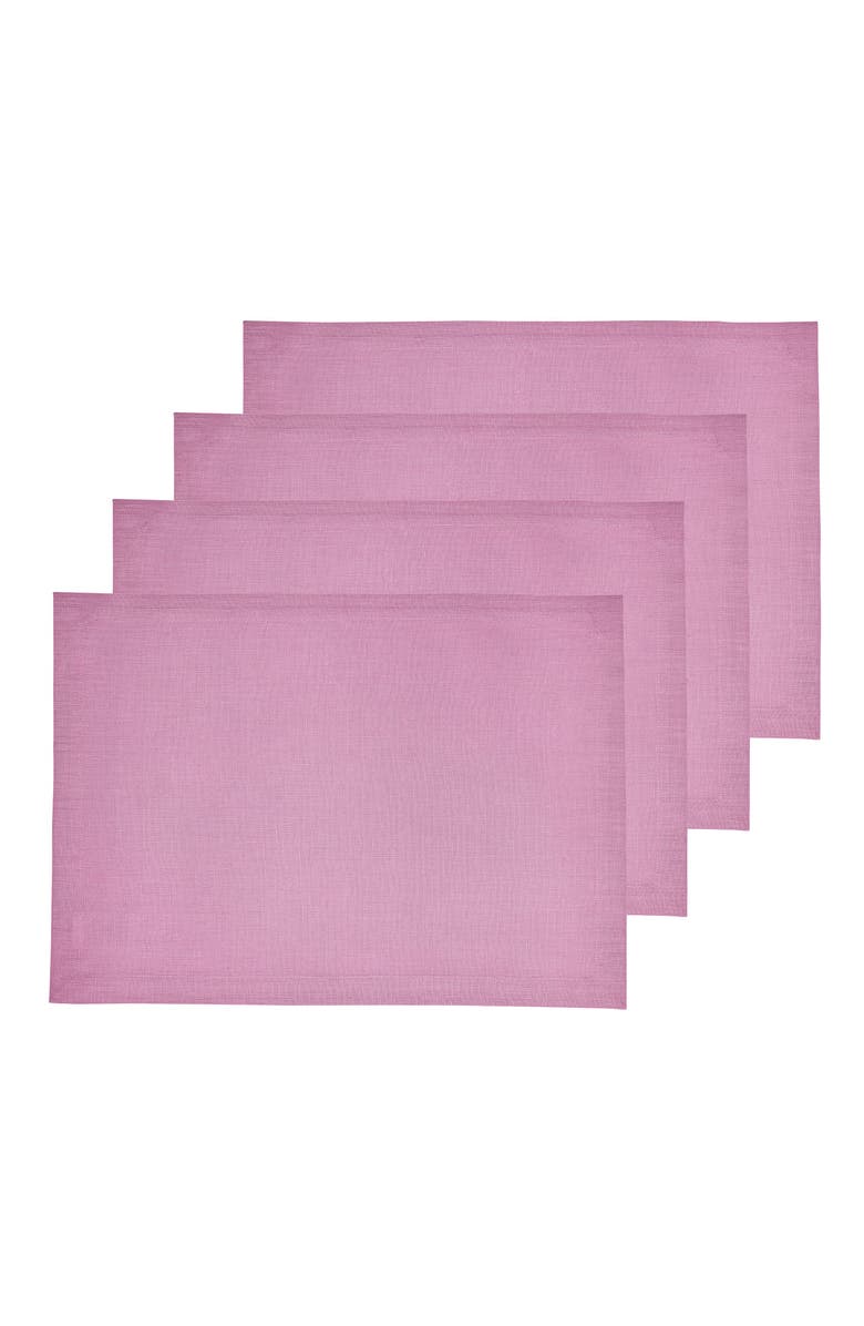 Solino Home Linen Placemats - Fete, Main, color, Violet