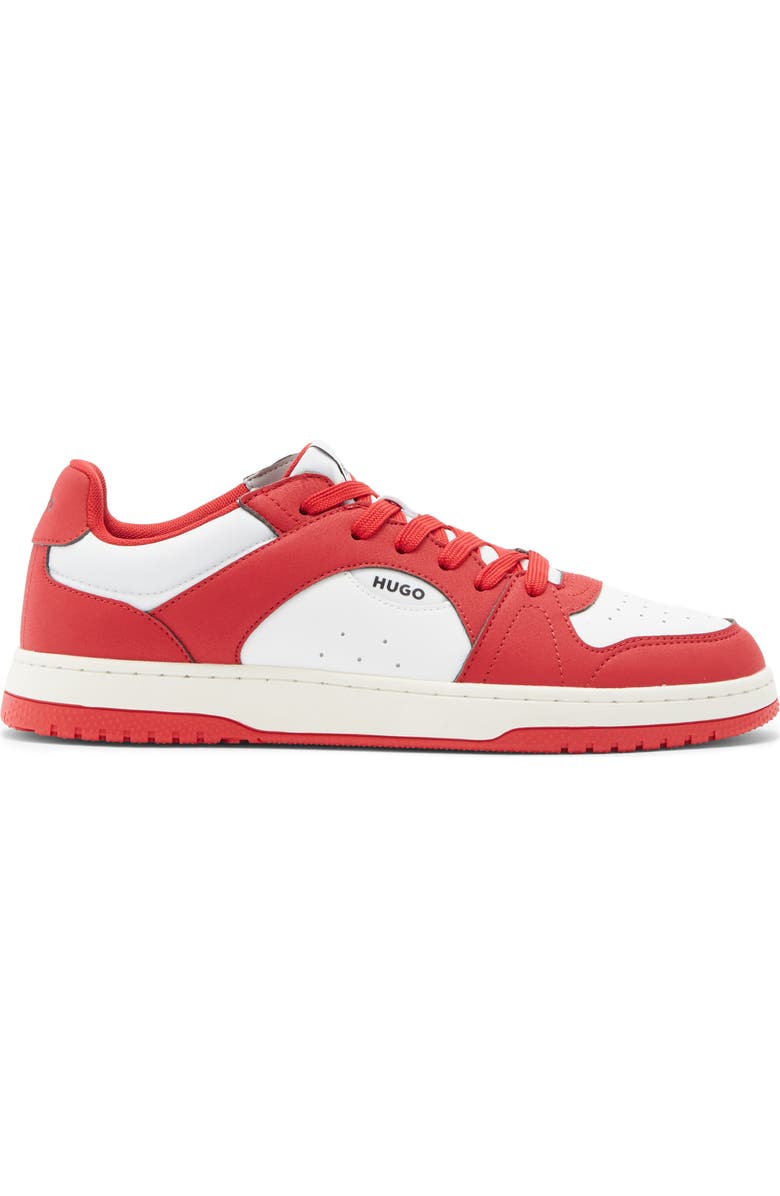 BOSS Hadrain Tenn Sneaker, Alternate, color, Open Red