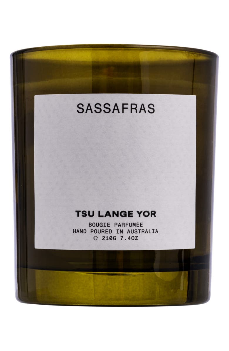 TSU LANGE YOR Sassafras Scented Candle, Main, color,