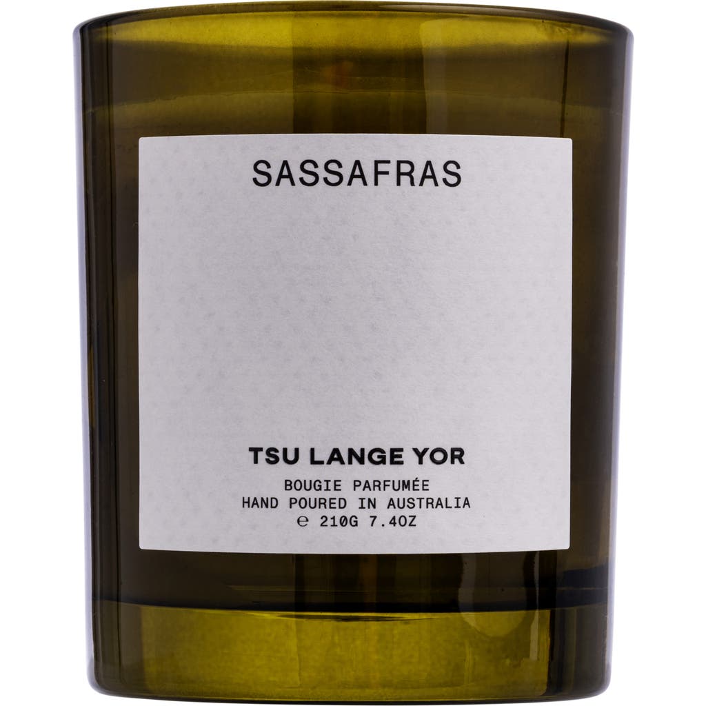 Tsu Lange Yor Sassafras Scented Candle In Green