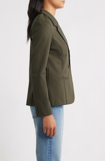 Fitted Knit Blazer