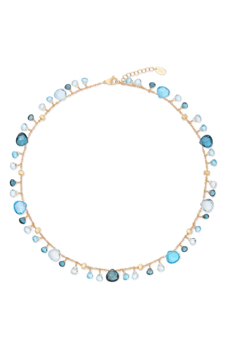 Marco Bicego Paradise Mixed Topaz Necklace, Main, color, 18K Yellow Gold